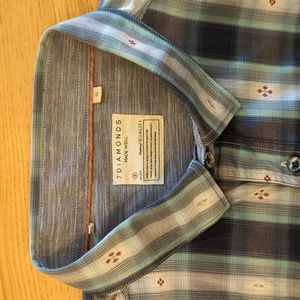 7Diamonds SS button down shirt, small, blue